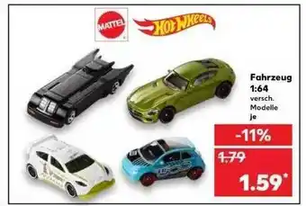 Kaufland Mattel Hot Wheels Fahrzeug 1:64 Angebot