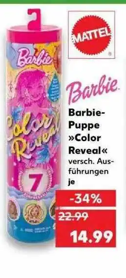 Kaufland Mattel Barbie-puppe „color Reveal“ Angebot