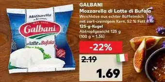 Kaufland Galbani Mozzarella Di Latte Di Bufala Angebot