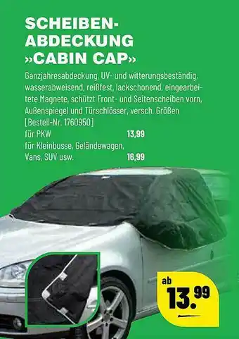 Leitermann Baumarkt Scheiben-abdeckung »cabin Cap« Angebot