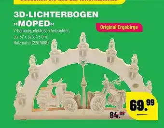 Leitermann Baumarkt 3d-lichterbogen »moped« Angebot