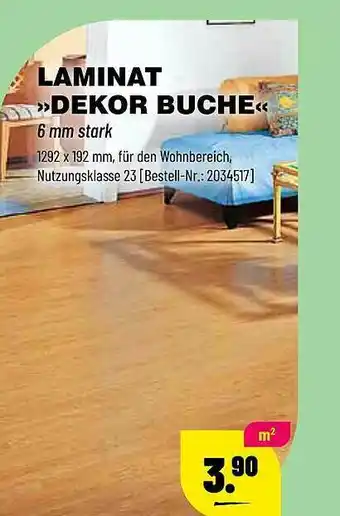 Leitermann Baumarkt Laminat »dekor Buche« Angebot