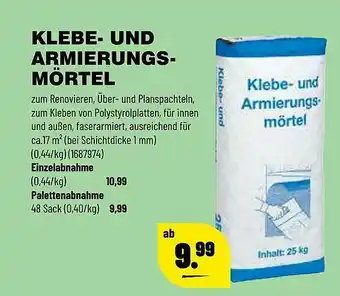 Leitermann Baumarkt Klebe- Und Armierungs- Mörtel Angebot