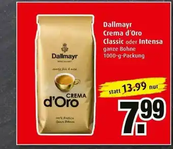 Markant Dallmayr Crema D'oro Classic Oder Intensa Angebot