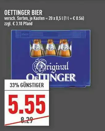 Marktkauf Oettinger Bier Angebot