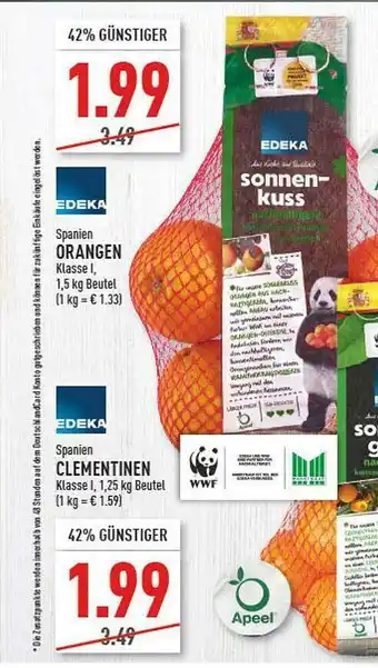 Marktkauf Spanien Orangen Clementinen Edeka Angebot