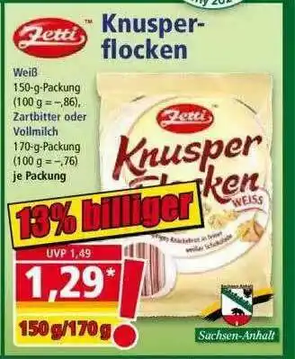 Norma Zetti Knusperflocken Angebot