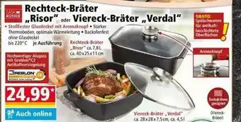 Norma Rechteck-bräter „risor” Oder Viereck-bräter „verdal” Angebot