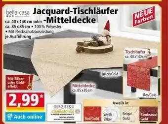 Norma Bella Casa Jacquard-tischläufer -mitteldecke Angebot