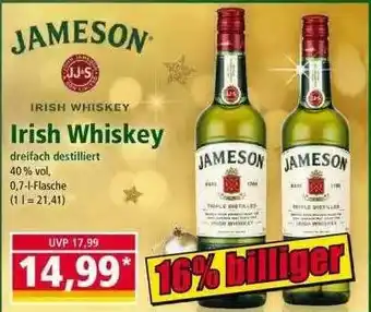 Norma Irish Whiskey Jameson Angebot