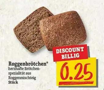 NP Discount Roggenbrötchen Angebot