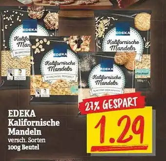 NP Discount Edeka Kalifornische Mandeln Angebot