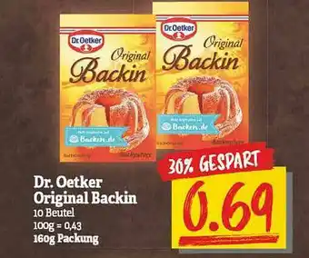 NP Discount Dr. Oetker Original Backin Angebot