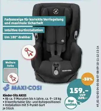 PENNY Maxi-cosi Kinder-sitz Axiss Angebot