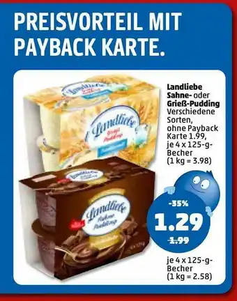 PENNY Landliebe Sahne- Oder Grieß-pudding Angebot