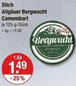 V Markt Stich Allgäuer Bergwacht Camembert Angebot