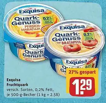 REWE Exquisa Fruchtquark Angebot