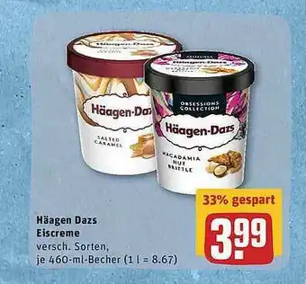 REWE Häagen Dazs Eiscreme Angebot