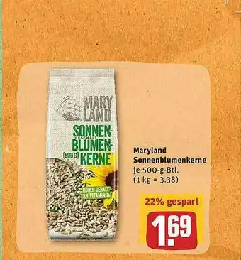 REWE Maryland Sonnenblumenkerne Angebot