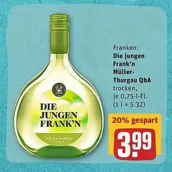 REWE Die Jungen Frank'n Müller-thurgau Qba Angebot