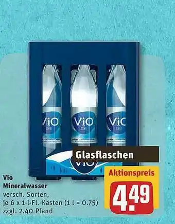 REWE Vio Mineralwasser Angebot