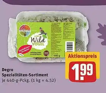 REWE Degro Spezialitäten-sortiment Angebot