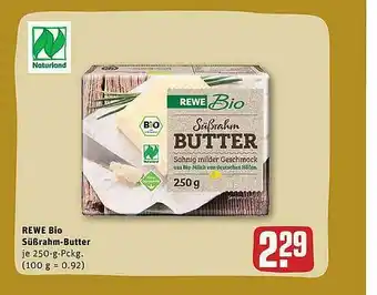 REWE Rewe Bio Süßrahm-butter Angebot