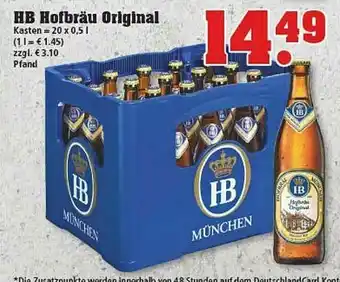 trinkgut Hb Hofbräu Original Angebot