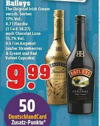 trinkgut Baileys The Original Cream Verschiedene Sorten Angebot