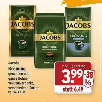 Wasgau Jacobs Krönung Angebot