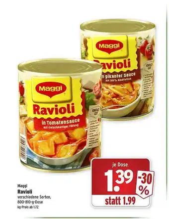 Wasgau Maggi Ravioli Angebot