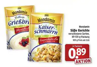 Wasgau Mondamin Süße Gerichte Angebot