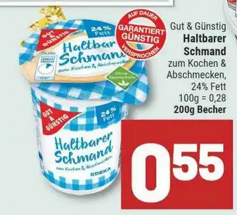 Marktkauf Gut & Günstig Haltbarer Schmand Angebot