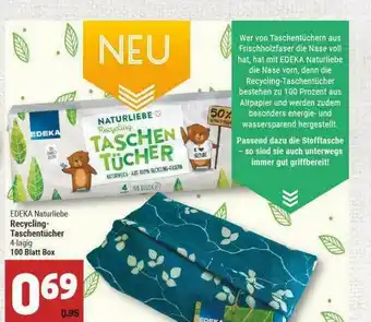 Marktkauf Edeka Naturliebe Recycling-taschentücher Angebot