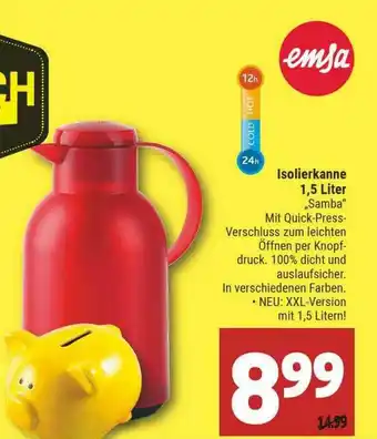 Marktkauf Isolierkanne 1.5 Liter „samba” Emsa Angebot