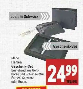 Marktkauf Mano Herren Geschenk-set Angebot