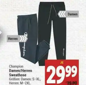 Marktkauf Champion Damen Herren Sweathose Angebot