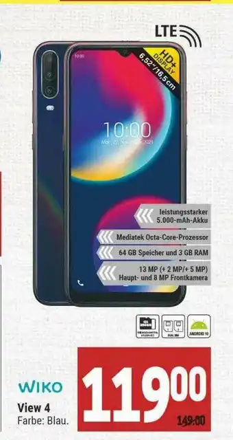 Marktkauf Wiko View 4 Angebot