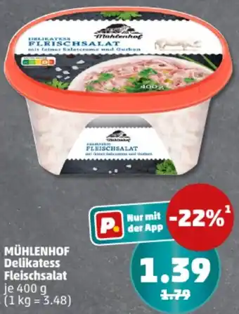 PENNY MÜHLENHOF Delikatess Fleischsalat Angebot