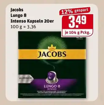 REWE Kaufpark Jacobs Lungo 8 Intenso Kapseln 20er Angebot