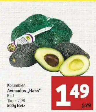 Marktkauf Kolumbien Avocados „hass” Angebot