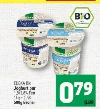 Marktkauf Edeka Bio Joghurt Pur Angebot