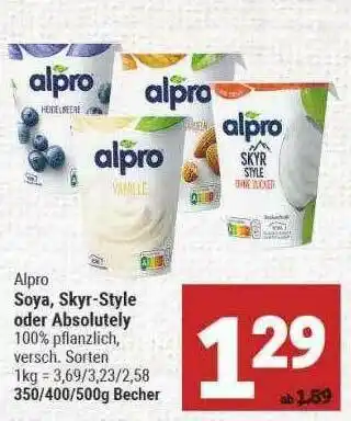 Marktkauf Alpro Soya Skyr-style Oder Absolutely Angebot