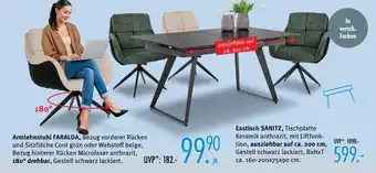 Trends Möbel Faralda oder sanitz armlehnstuhl oder esstisch Angebot