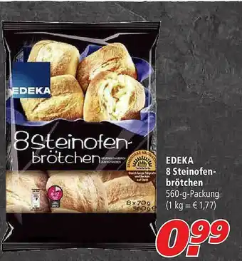 Marktkauf Edeka 8 Steinofen-brötchen Angebot