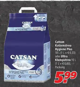 Marktkauf Catsan Katzenstreu Hygiene Plus Oder Ultra Klumpstreu Angebot