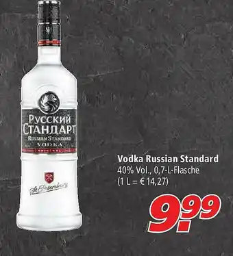 Marktkauf Vodka Russian Standard Angebot