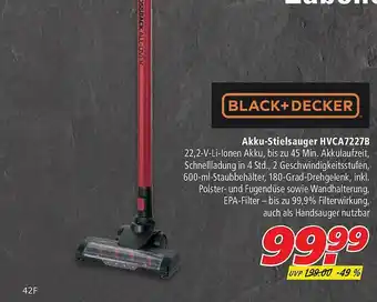 Marktkauf Black+decker Akku-stielsauger Hvca7227b Angebot