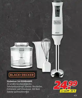 Marktkauf Black+decker Stabmixer-set Bxhba600e Angebot