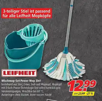 Marktkauf Leifheit Wischmop-set Power Mop 3in1 Angebot